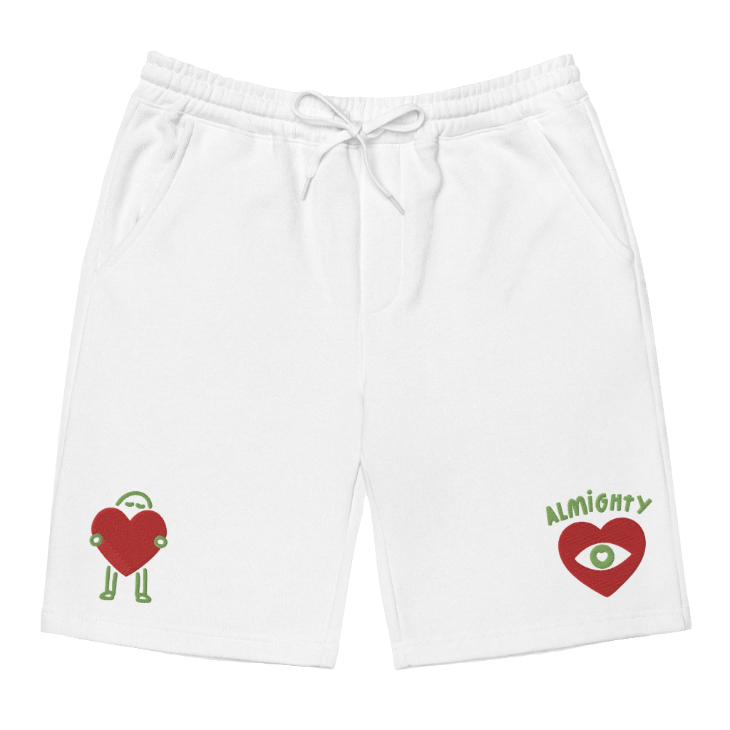 'All-Loving Eye' Embroidered Fleece Shorts