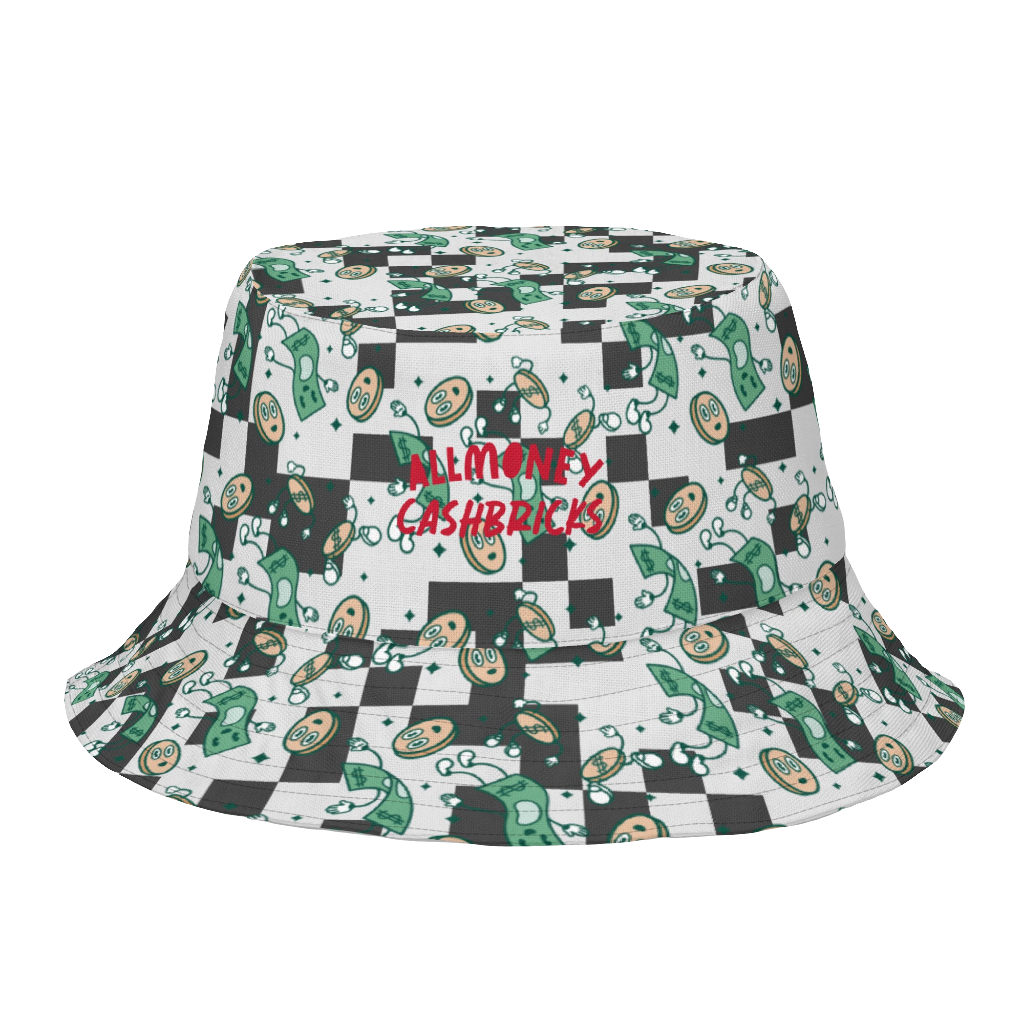 'CASHBRICKS' Reversible Bucket Hat (Black/Digital Currency)