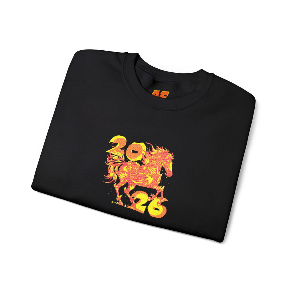 YEAR OF THE FIRE HORSE Embroidered Sweatshirt