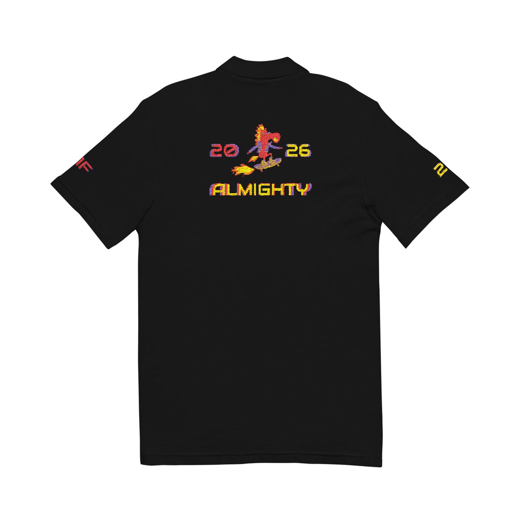 ROCKIN' HORSE Polo Shirt (Black, Embroidery)