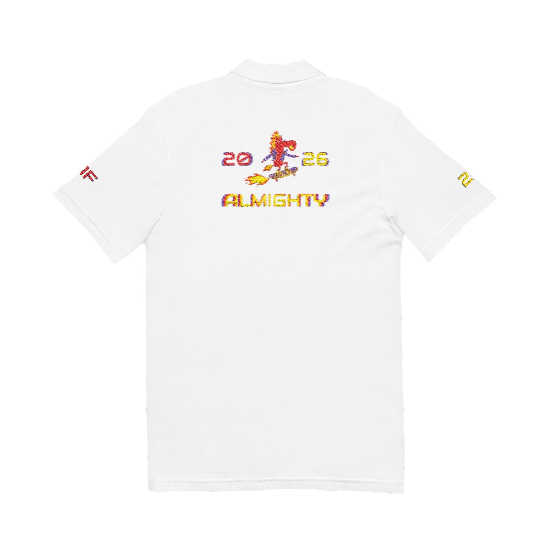 ROCKIN' HORSE Polo Shirt (White, Embroidery)