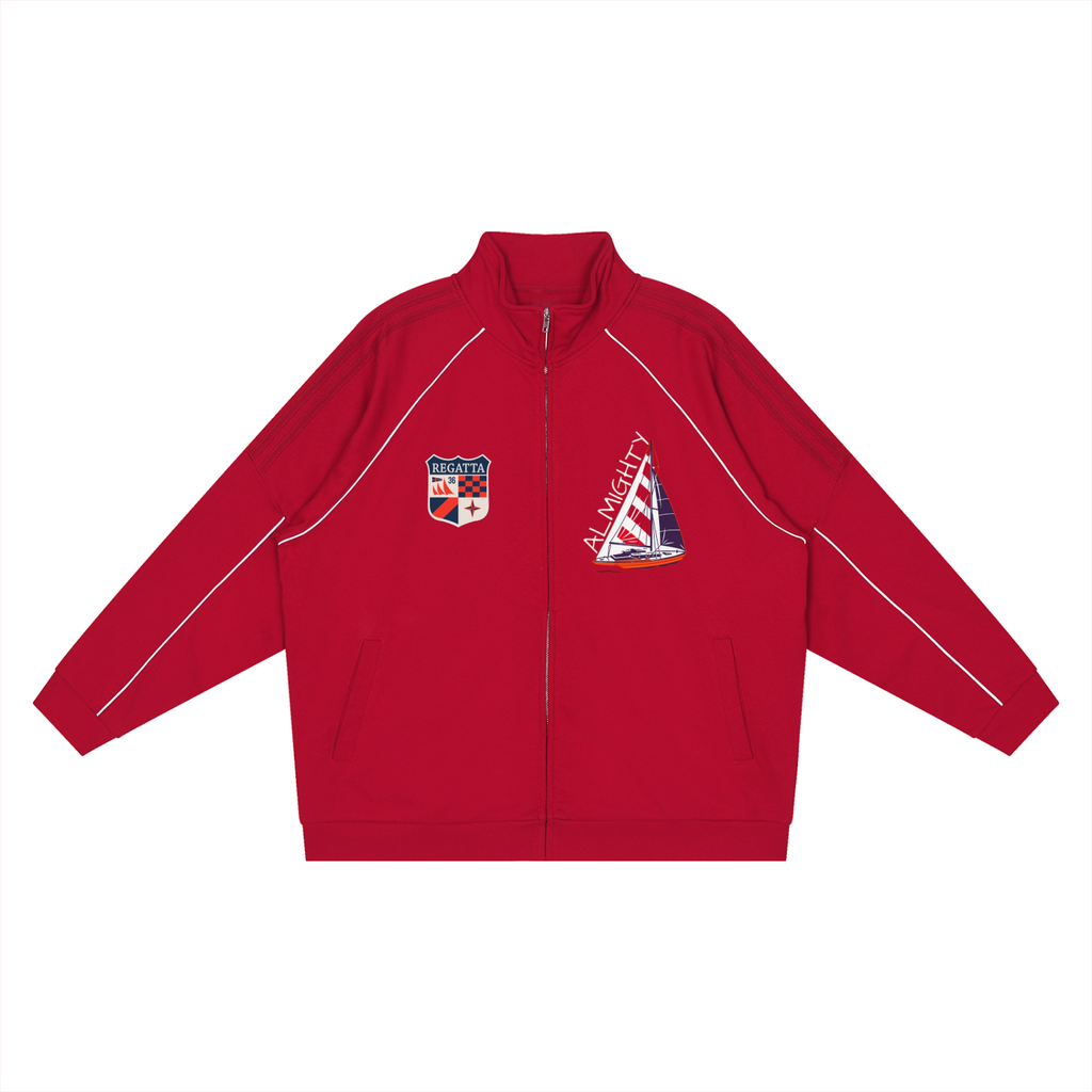 ALMIGHTY YACHTING Reflector Striped Jacket