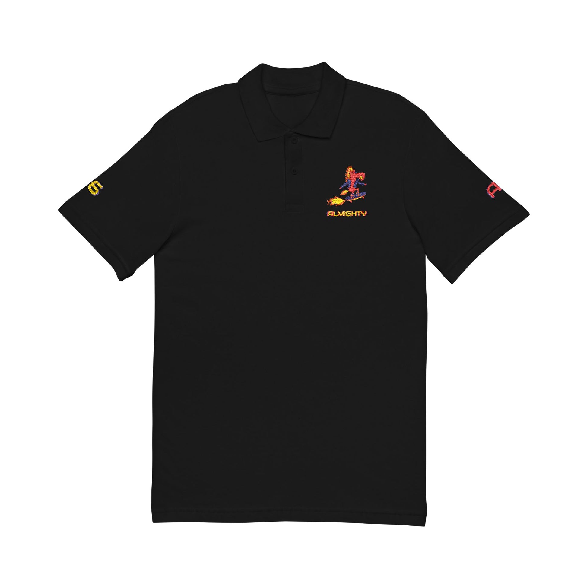 ROCKIN' HORSE Polo Shirt (Black, Embroidery)