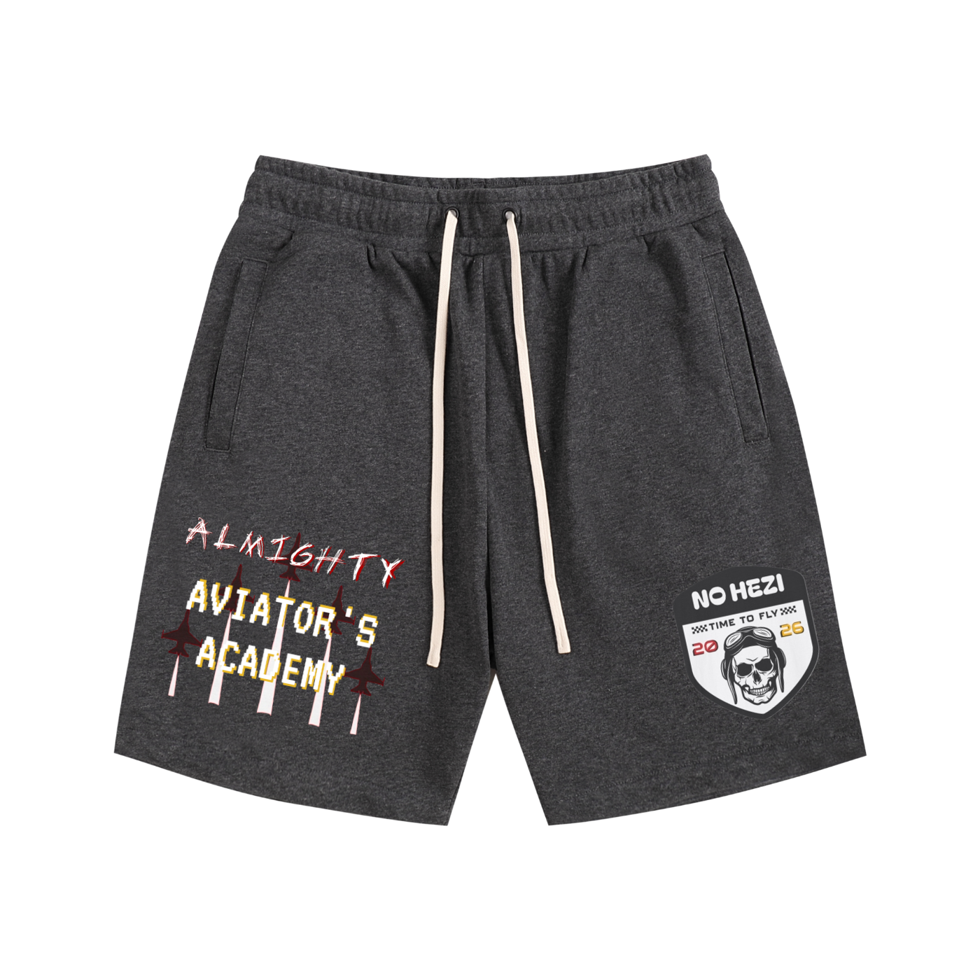 NO HEZI Cotton Shorts