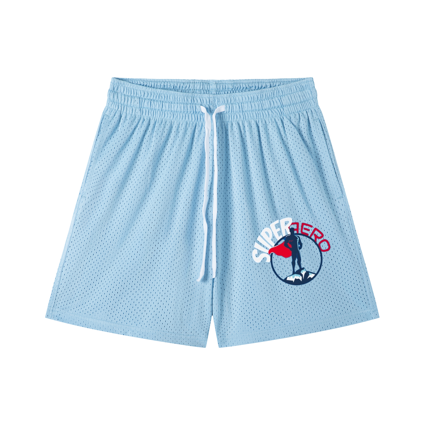 SUPER AERO Mesh Drawstring Shorts