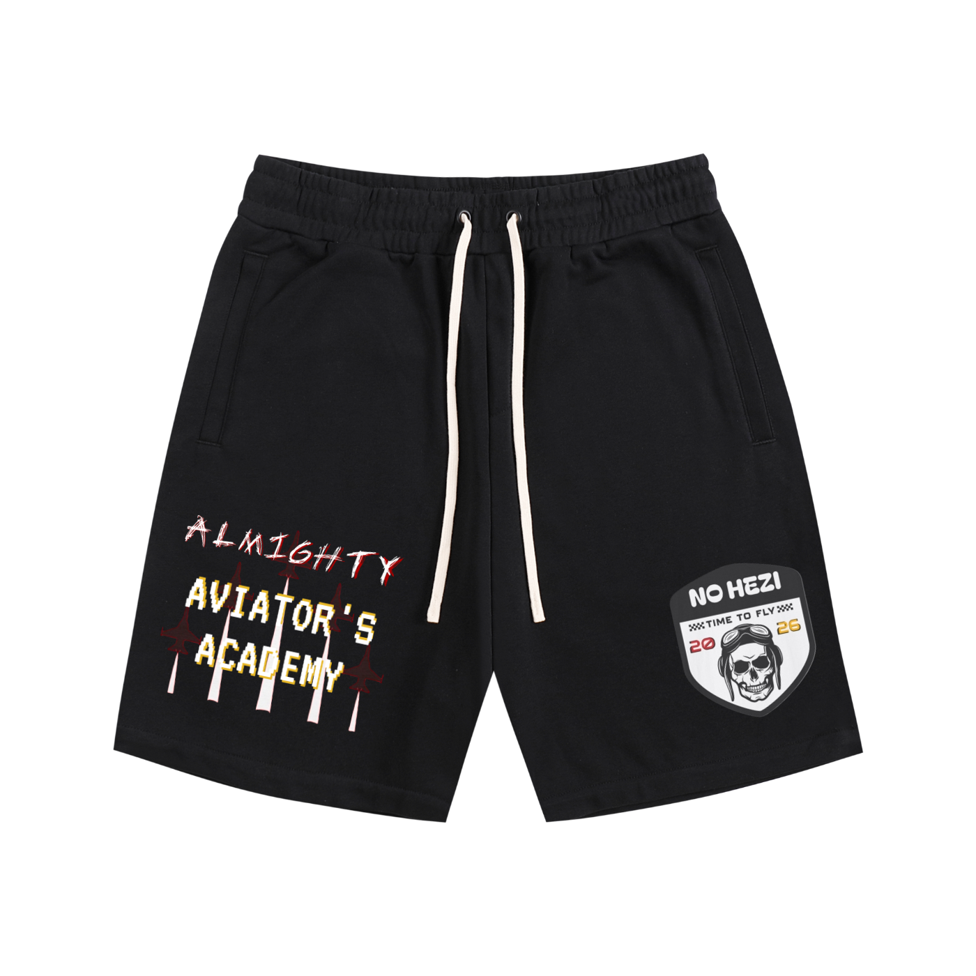 NO HEZI Cotton Shorts