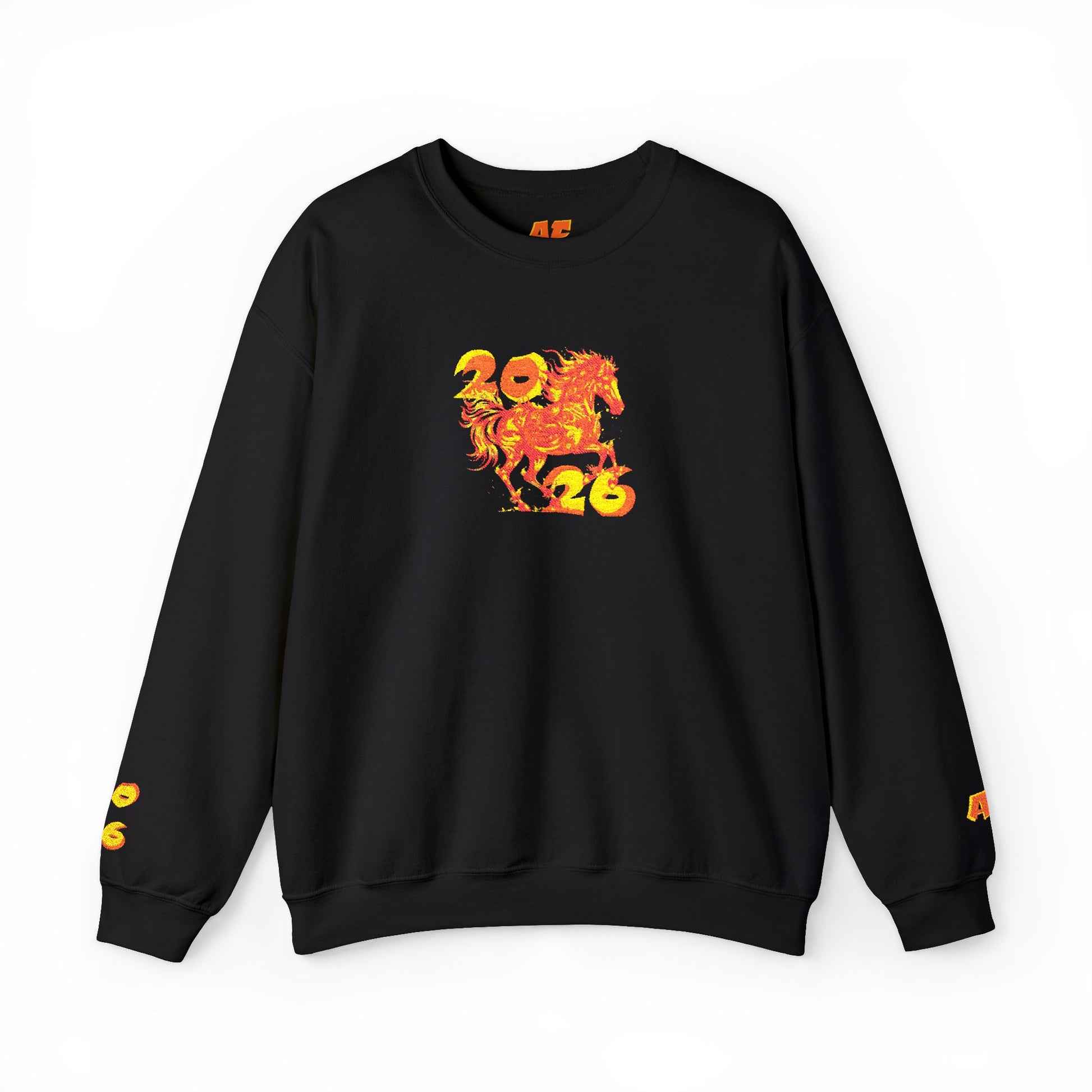 YEAR OF THE FIRE HORSE Embroidered Sweatshirt