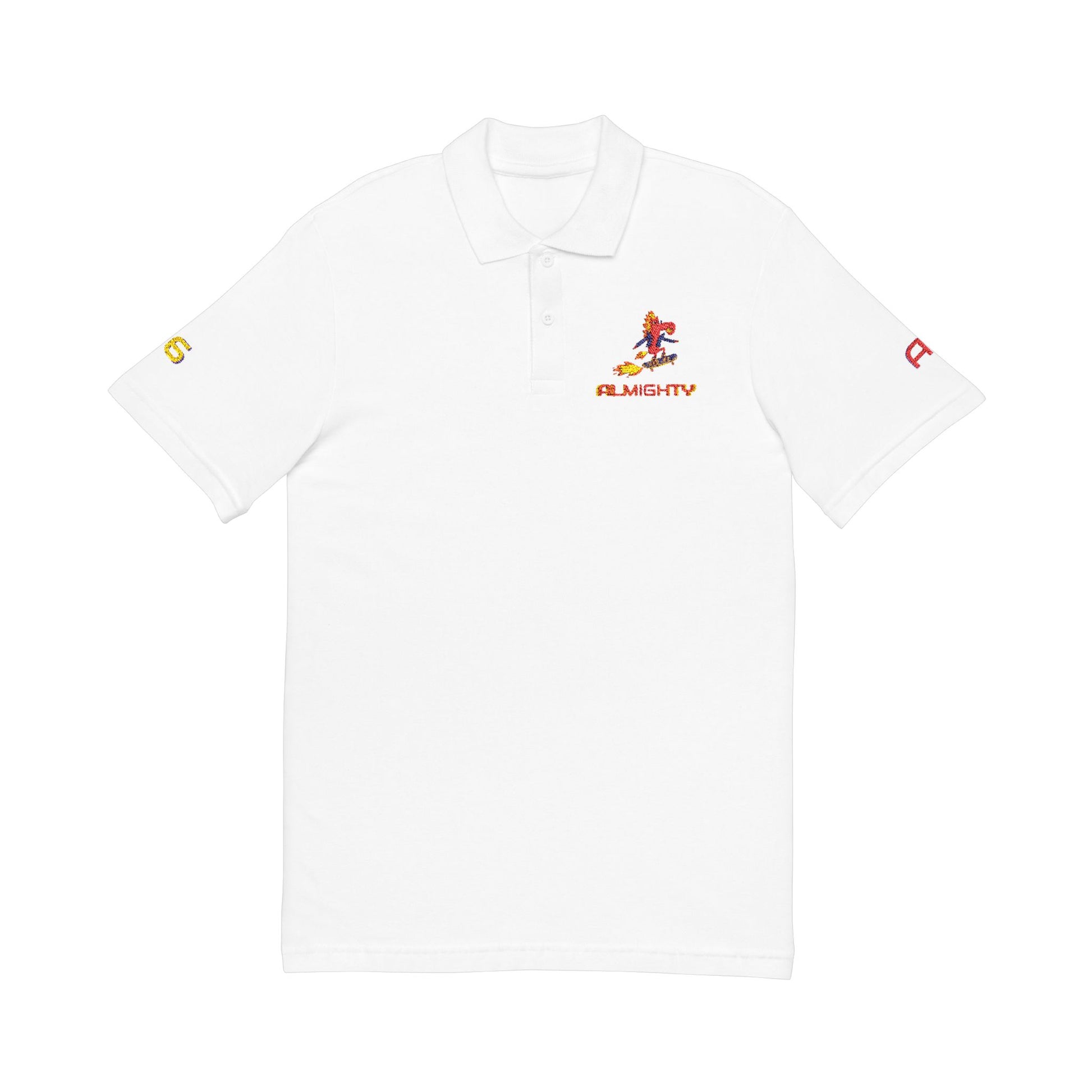ROCKIN' HORSE Polo Shirt (White, Embroidery)