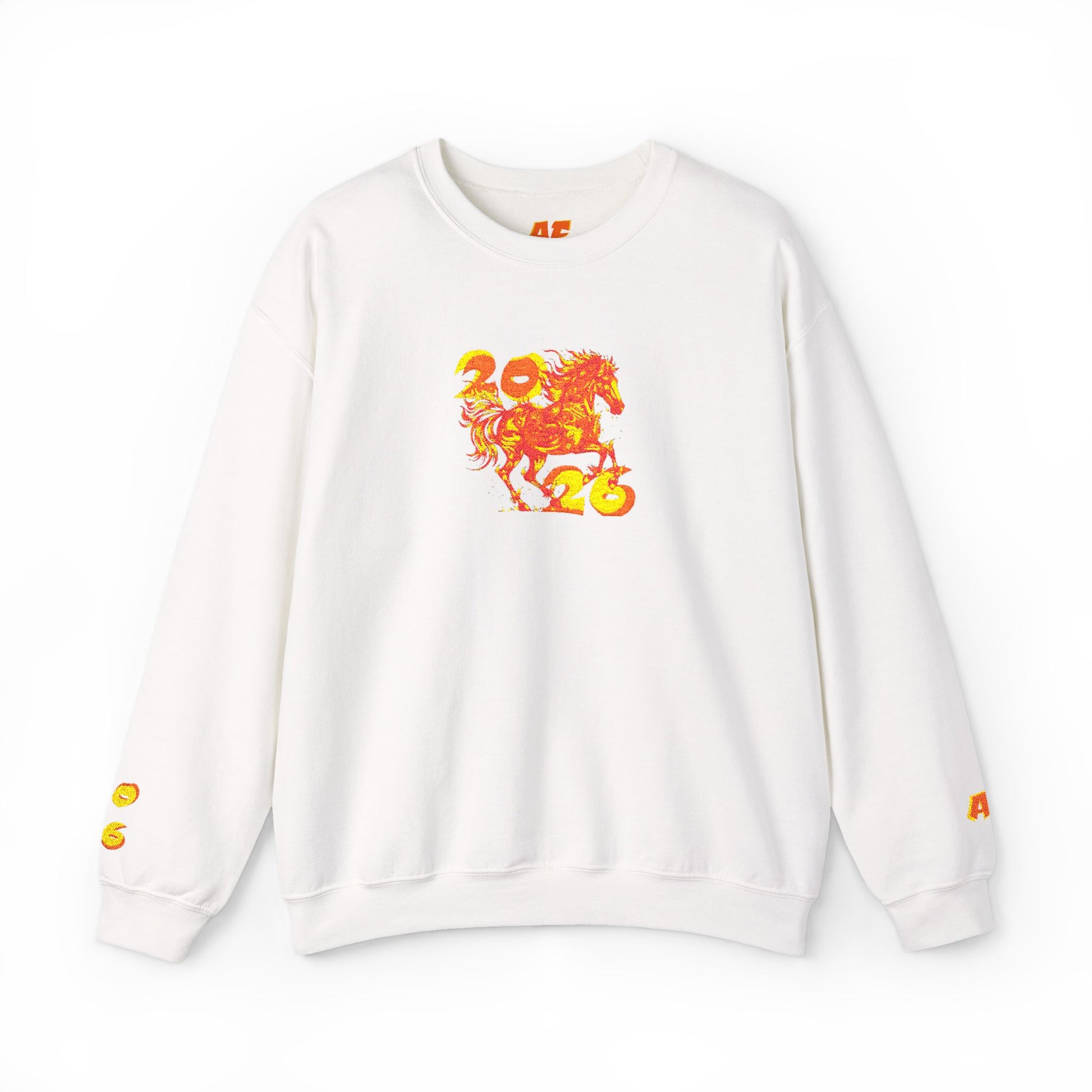 YEAR OF THE FIRE HORSE Embroidered Sweatshirt