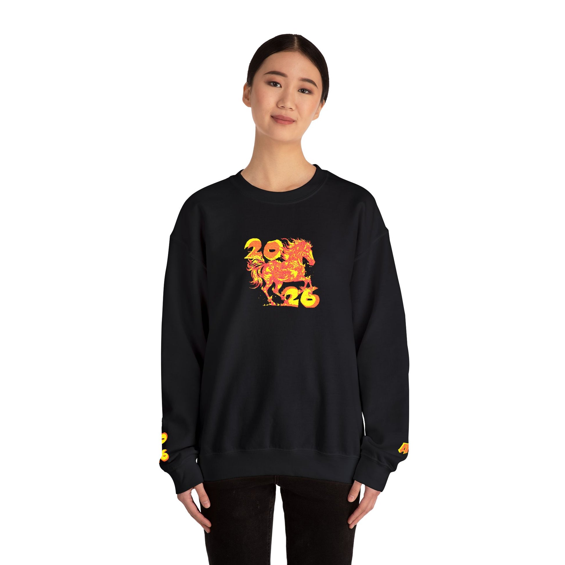 YEAR OF THE FIRE HORSE Embroidered Sweatshirt