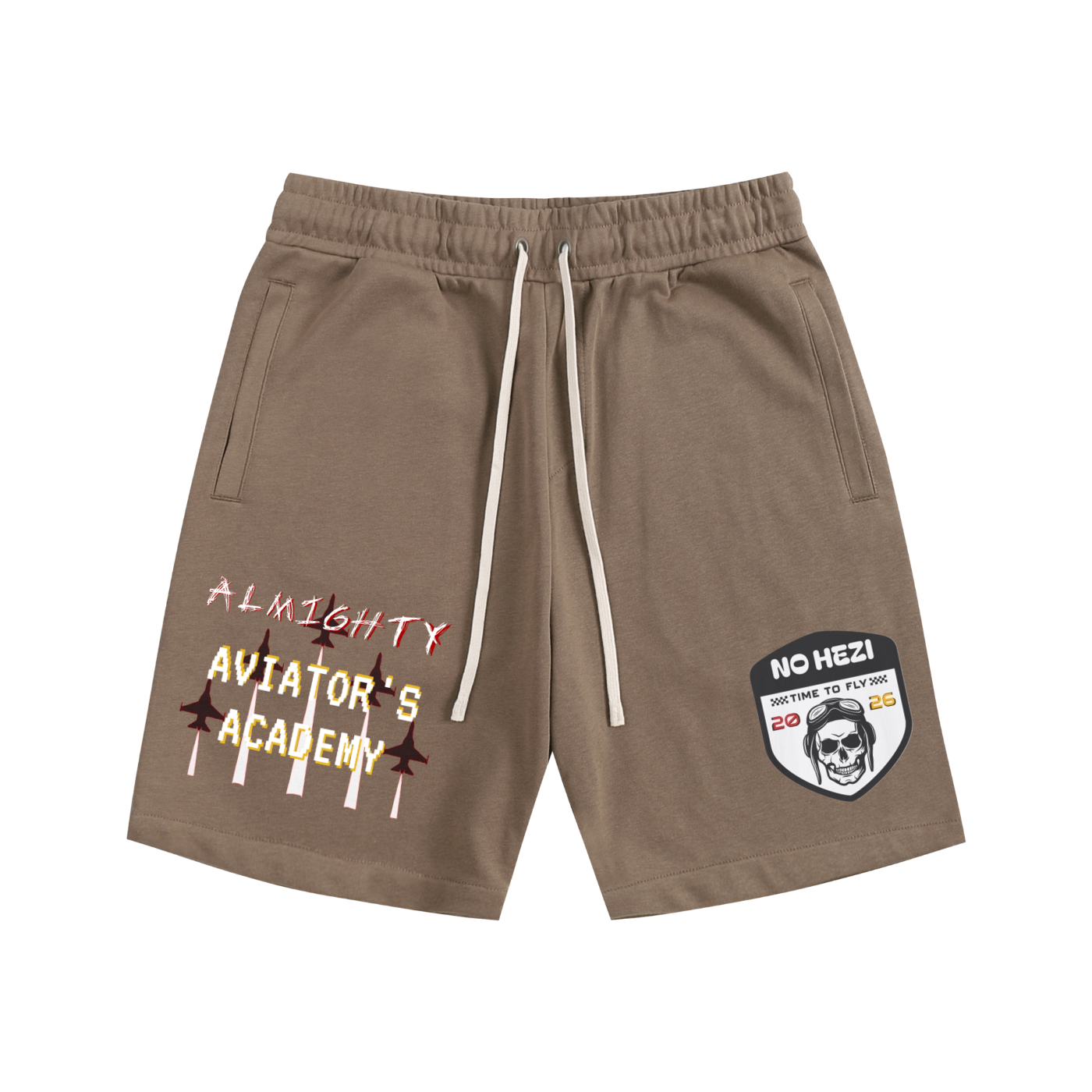 NO HEZI Cotton Shorts