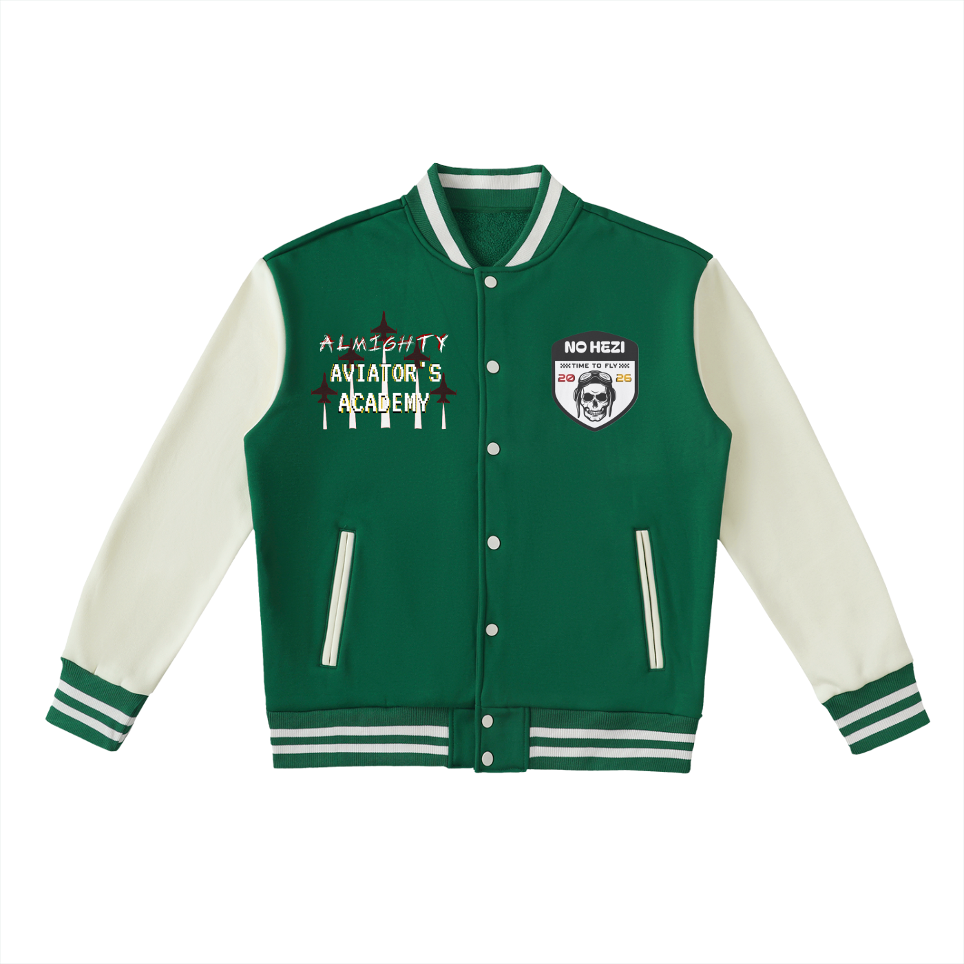 HOW TO FLY Varsity Jacket 'NO HEZI'