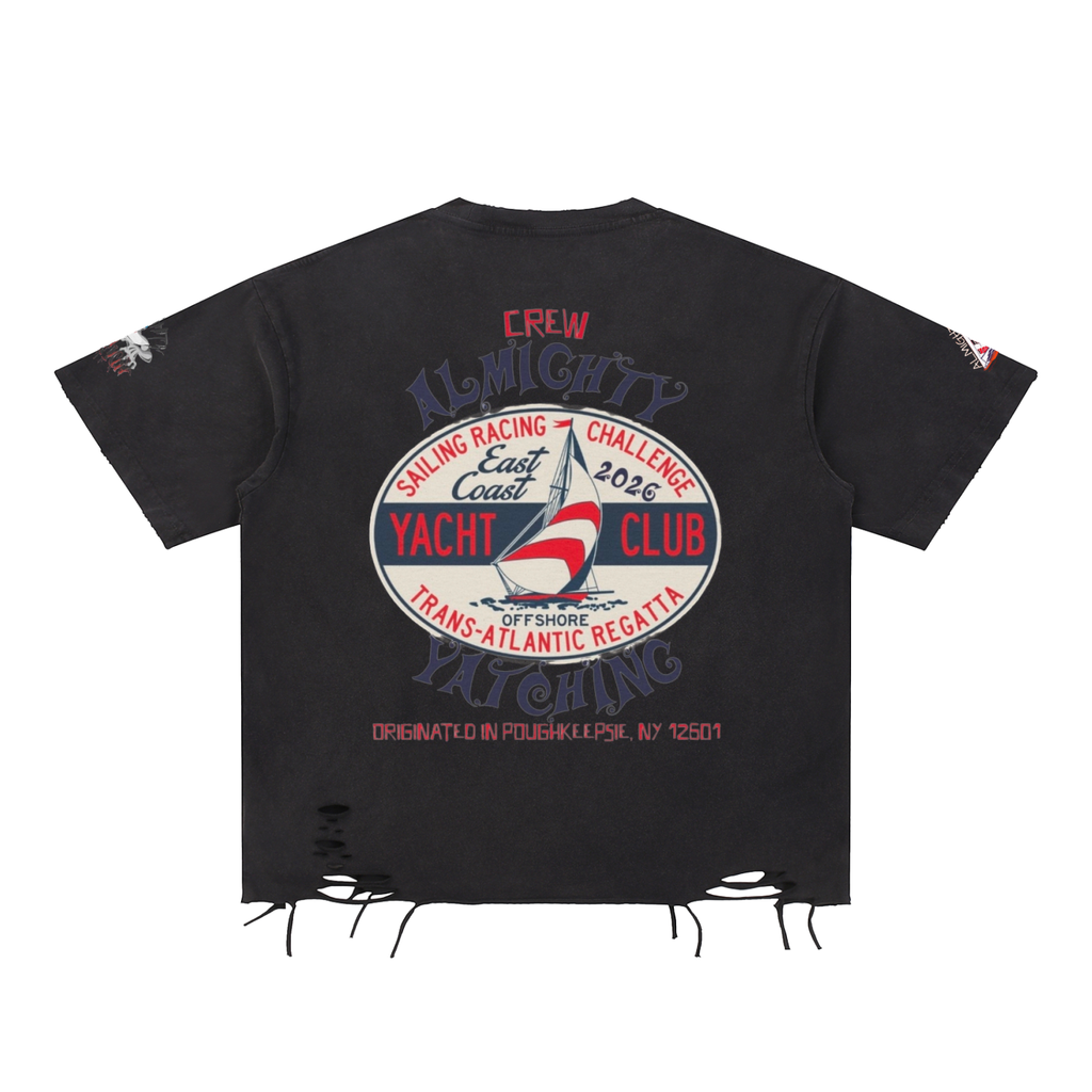 ALMIGHTY YACHTING Snow Washed Tee