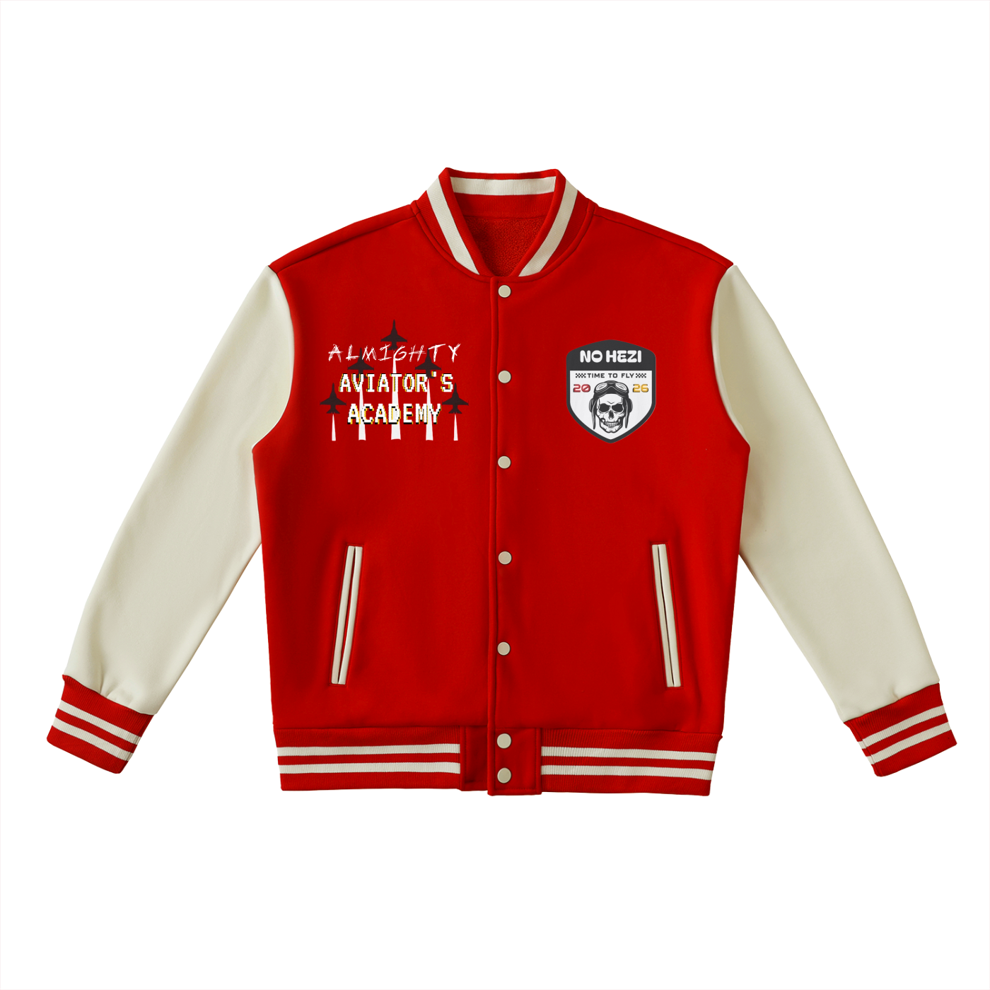 HOW TO FLY Varsity Jacket 'NO HEZI'