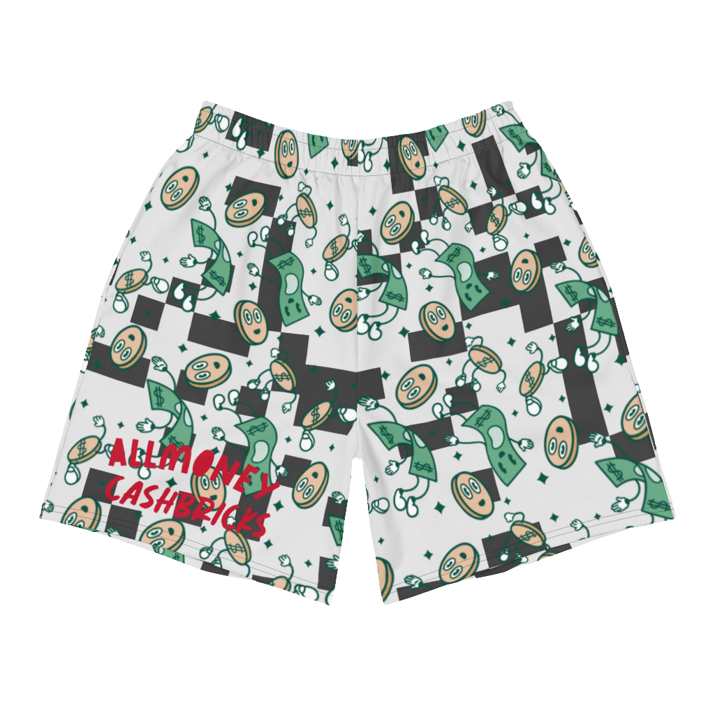 'CASHBRICKS' Athletic Shorts (Digital Currency)
