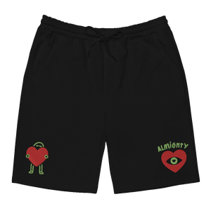 'All-Loving Eye' Embroidered Fleece Shorts
