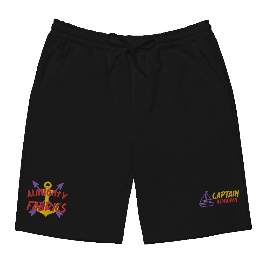 Captain Almighty's Embroidered Fleece Shorts
