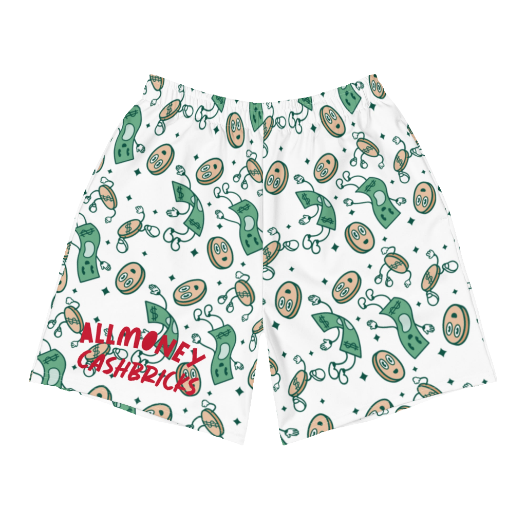 'Cashbricks' Athletic Shorts (White)