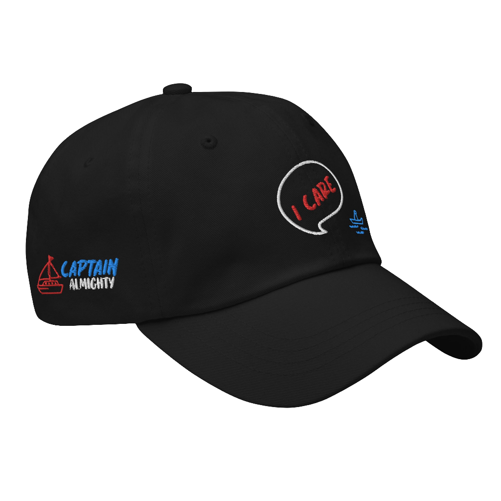'I Care' Embroidered Baseball Cap