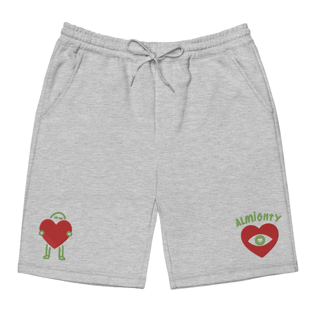 'All-Loving Eye' Embroidered Fleece Shorts