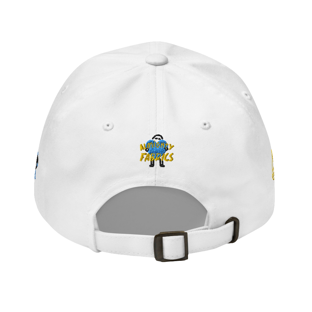 'I Care' Embroidered BaseBall Cap (White)