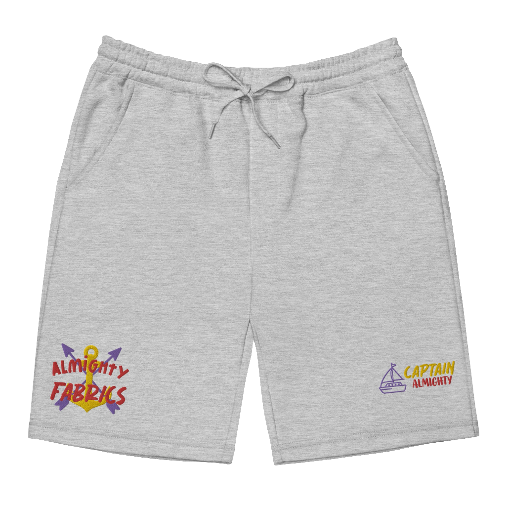 Captain Almighty's Embroidered Fleece Shorts