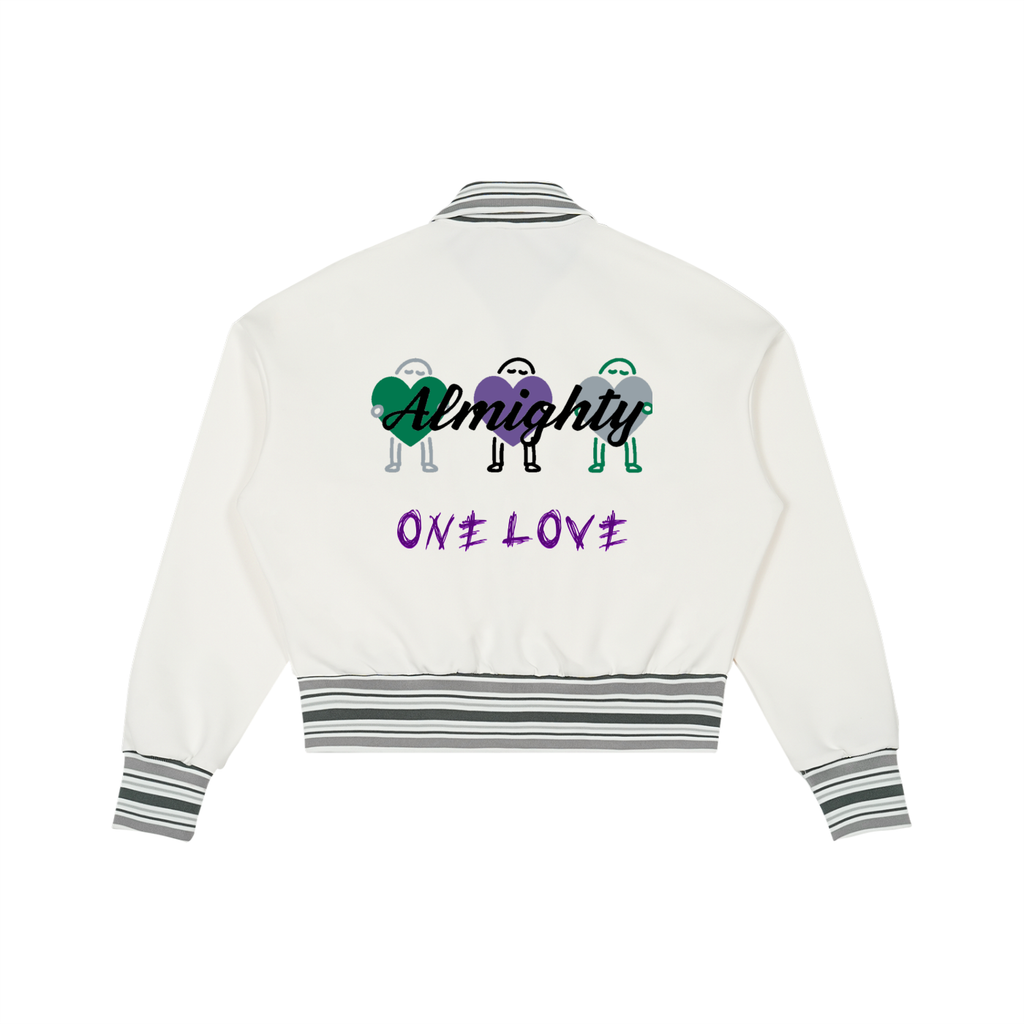 ONE LOVE Rib Collar Zip Jacket