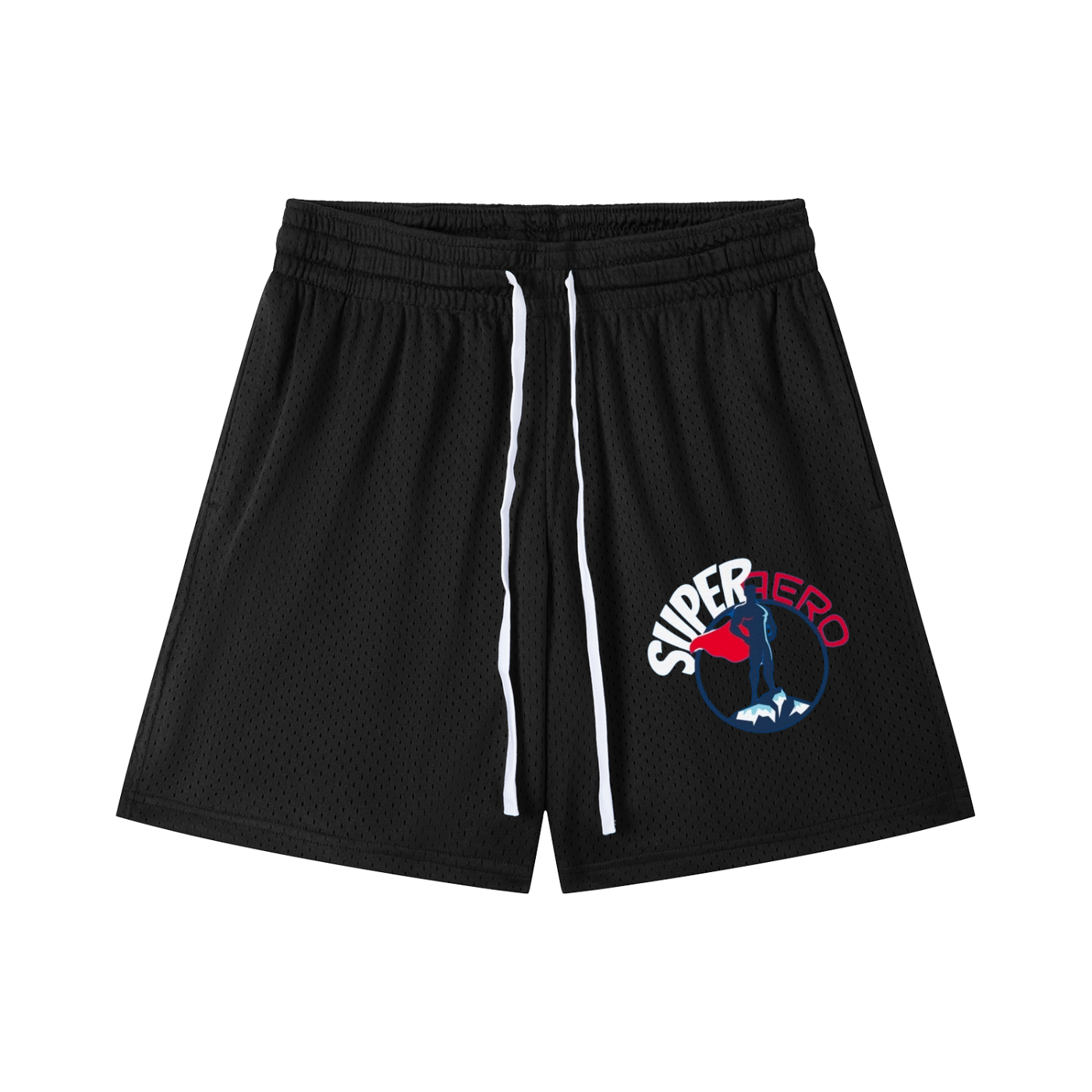 SUPER AERO Mesh Drawstring Shorts