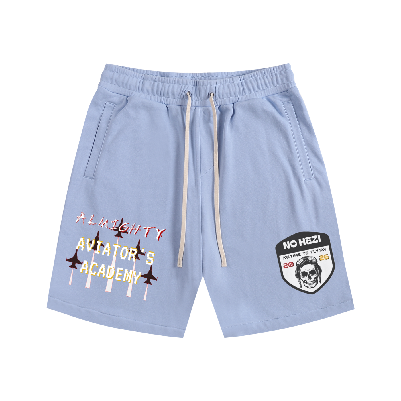 NO HEZI Cotton Shorts