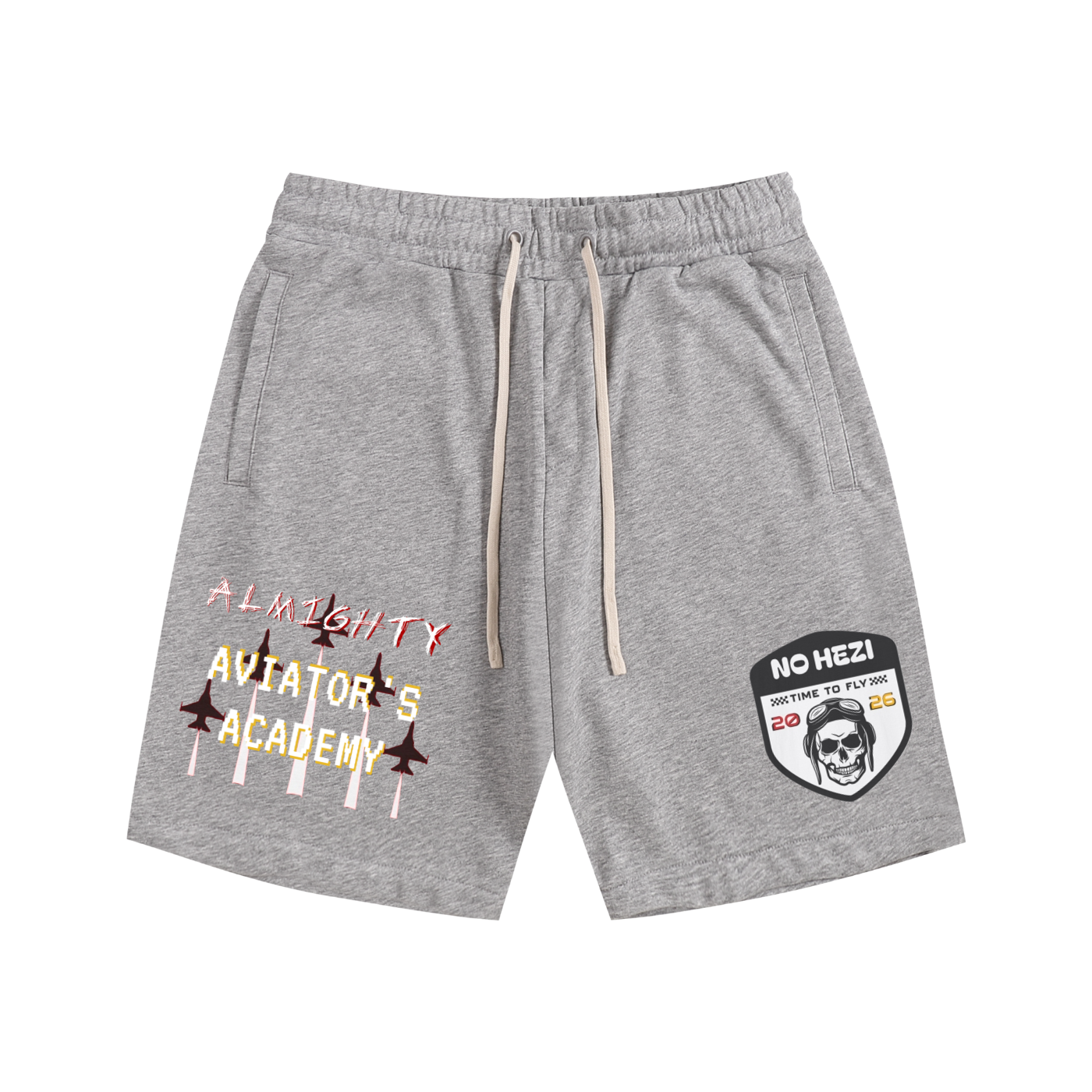 NO HEZI Cotton Shorts
