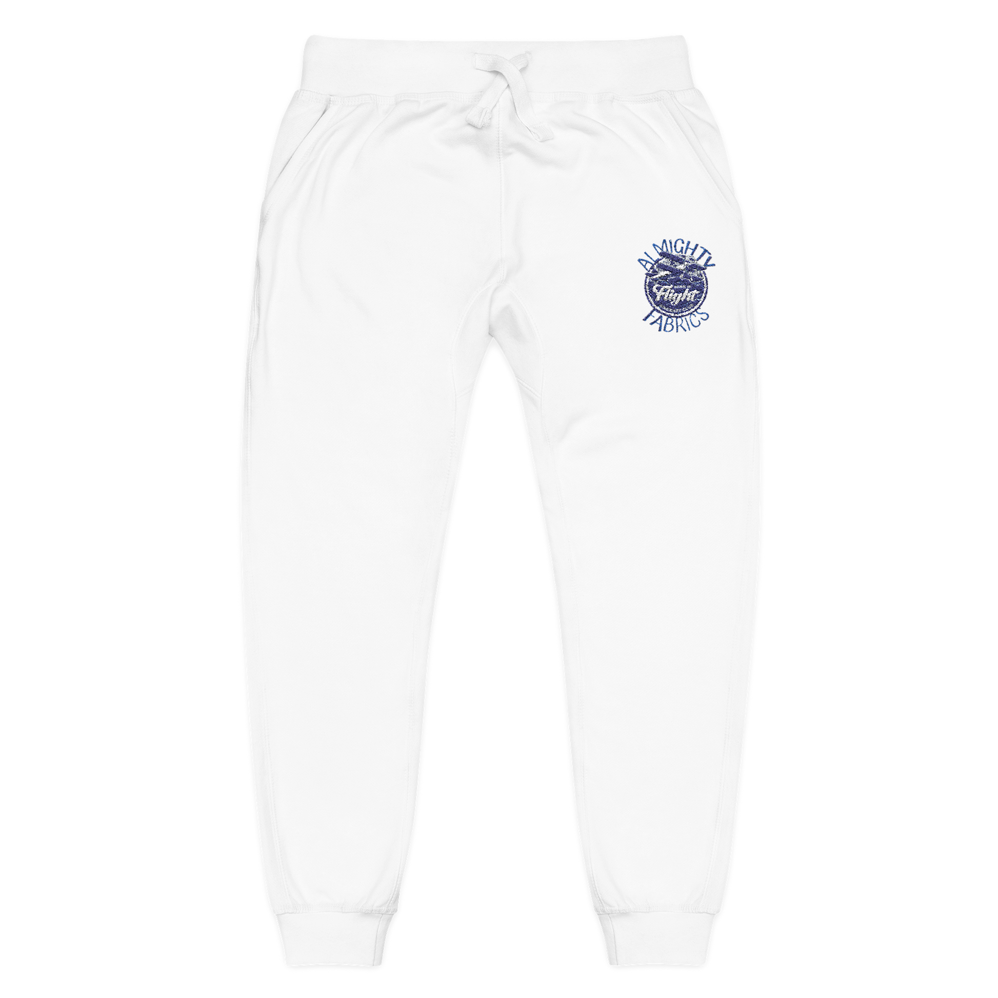 AIRCRAFT CLUB Sweatpants (White, Embroidery)