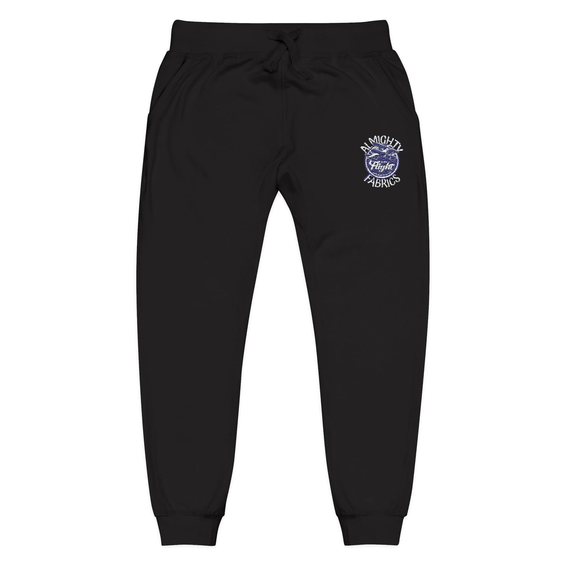 AIRCRAFT CLUB Sweatpants (Black, Embroidery)
